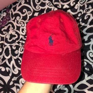 Red Ralph Lauren hat